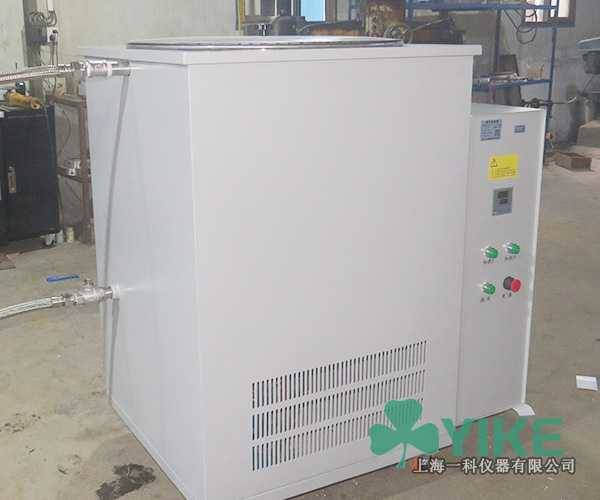 定制大功率高温循环油浴锅成功安装调试