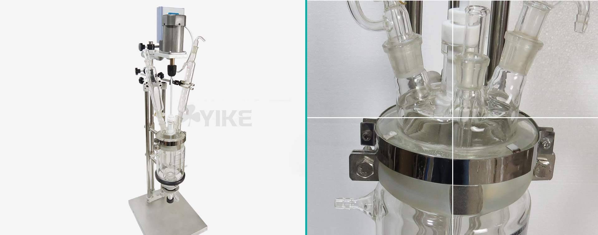 5L双层玻璃反应釜细节图片