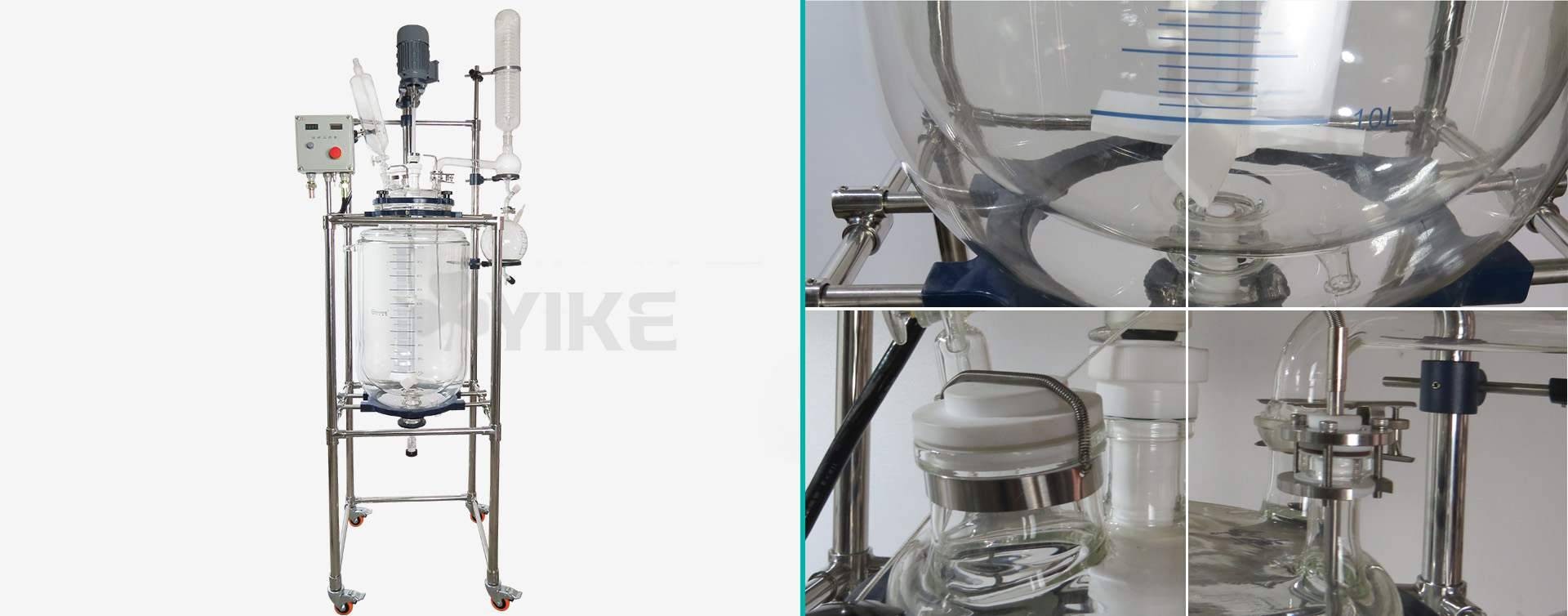 100L防爆型双层玻璃反应釜图片