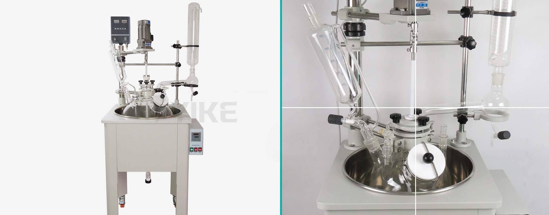 10L-50L单层玻璃反应釜细节图片