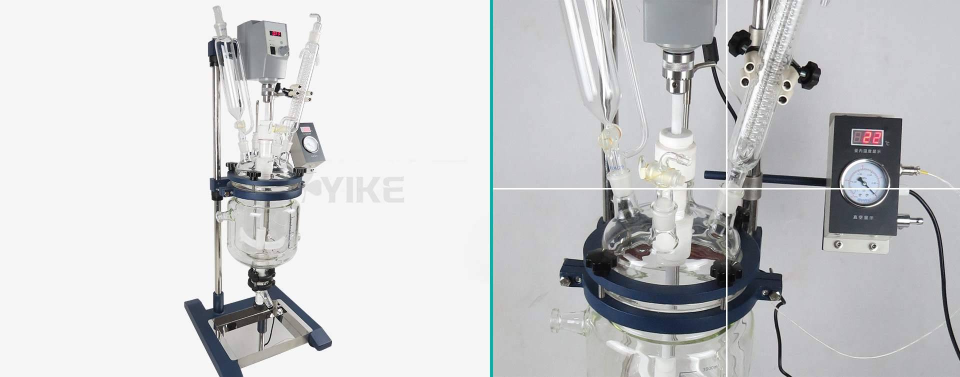 2L双层玻璃反应釜图片