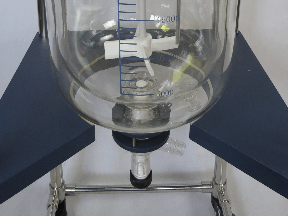 双层玻璃反应釜出料方式—放料阀