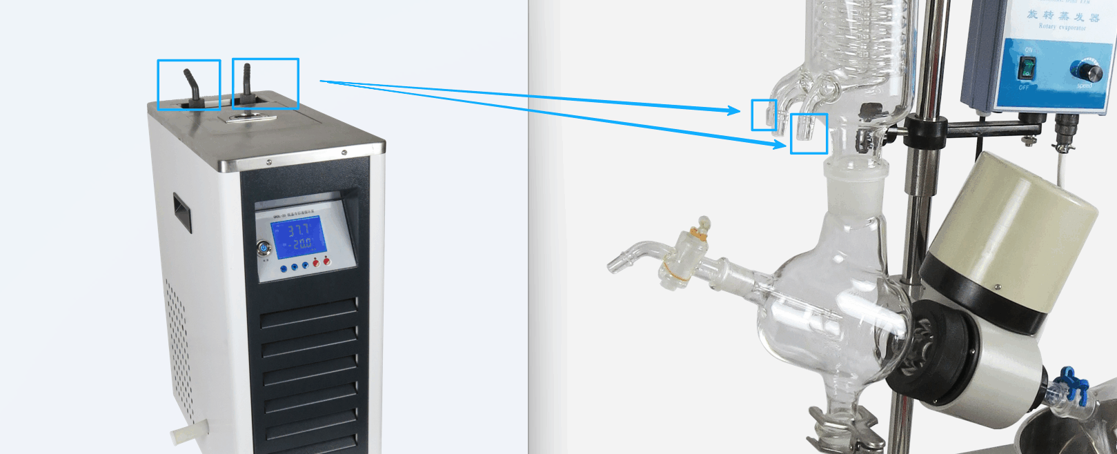 旋转蒸发仪冷凝水不出水