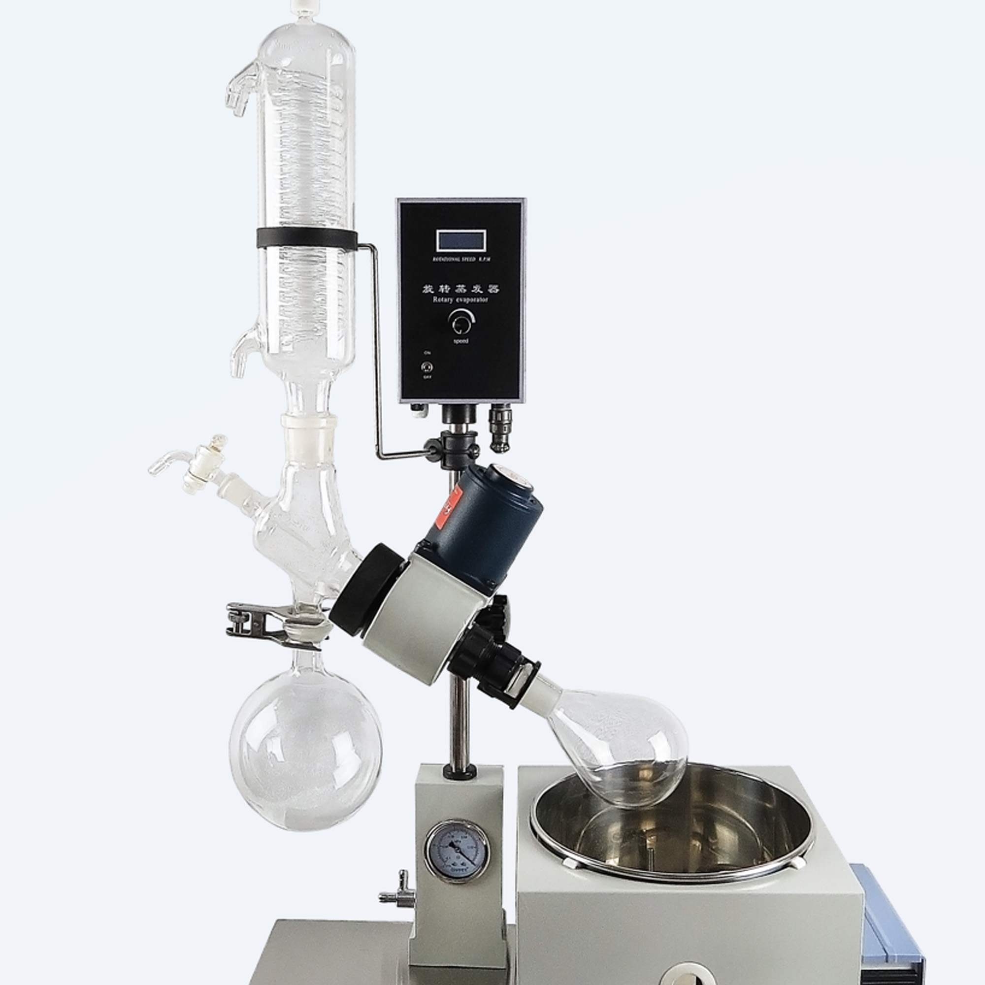 旋转蒸发仪的减压蒸馏连在哪